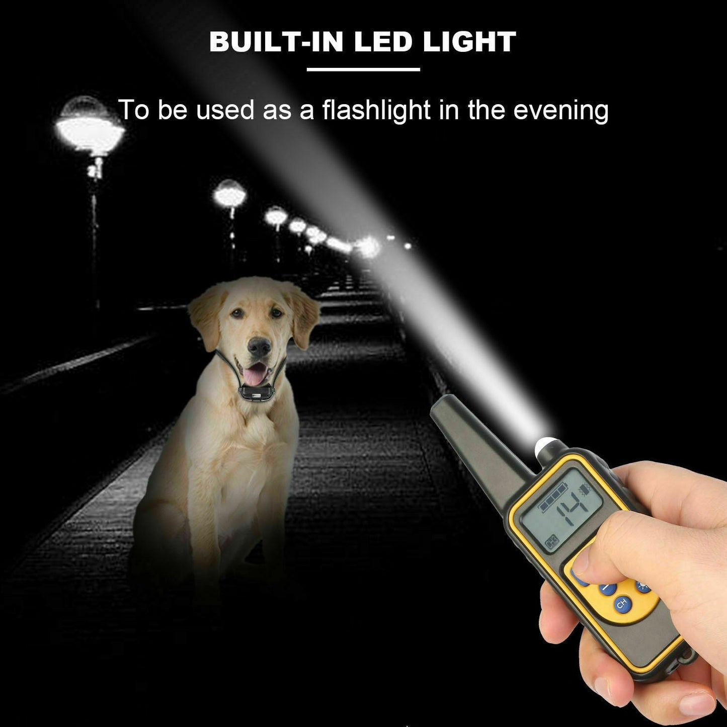 2600 FT Remote Dog Shock Training 2 Collar Set Rechargeable Waterproof